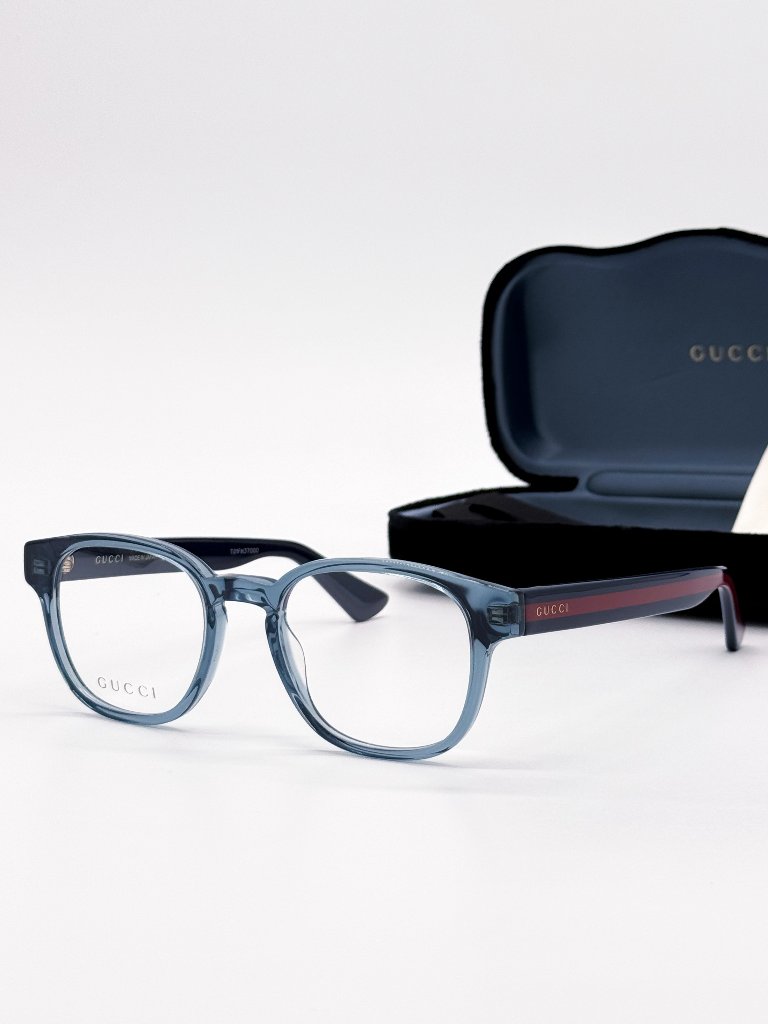 New Gucci Eyeglasses Gg0927o 006 Clear Blue Gucci Eyewear